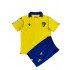 Camisola Cádiz CF Criança Equipamento Primeiro 2021-2022 Manga Curta